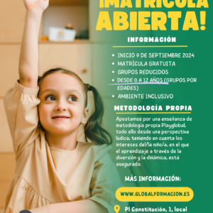 APERTURA PERIODO MATRICULACIÓN 24/25: Inglés para bebés y niños/as (0 a 12 años)